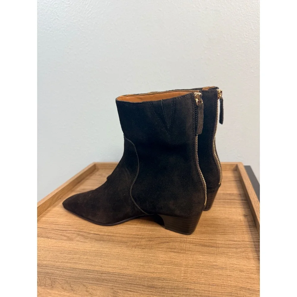 Madewell The Lexie Ankle Boot Dark Carob Brown‎ Size 6.5